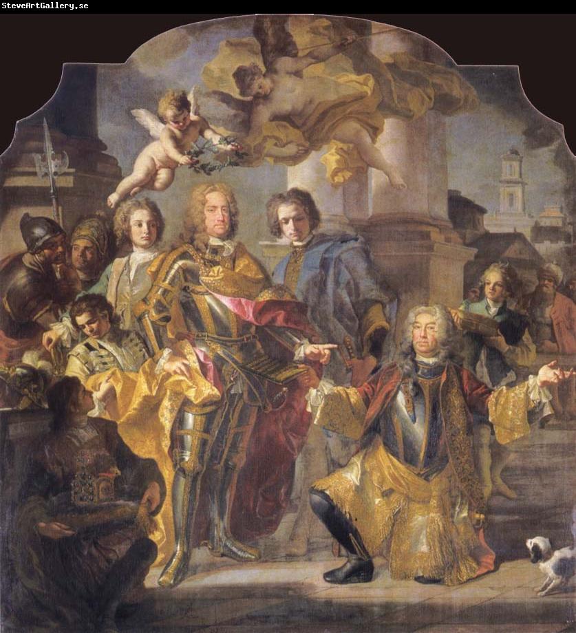 Francesco Solimena Charles VI and Count Gundaker Althann